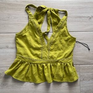 Milk & Honey Tie Back Peplum‎ Camisole XL